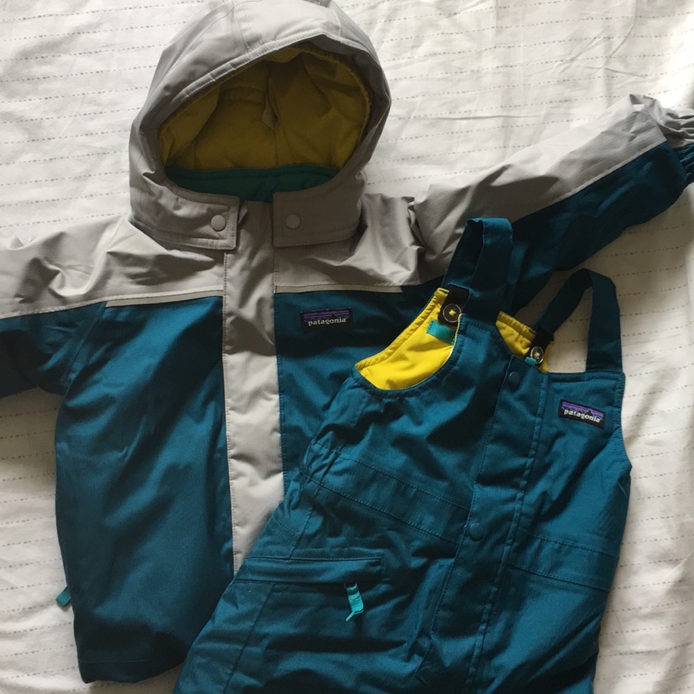 Patagonia boys 2t jacket and bibs